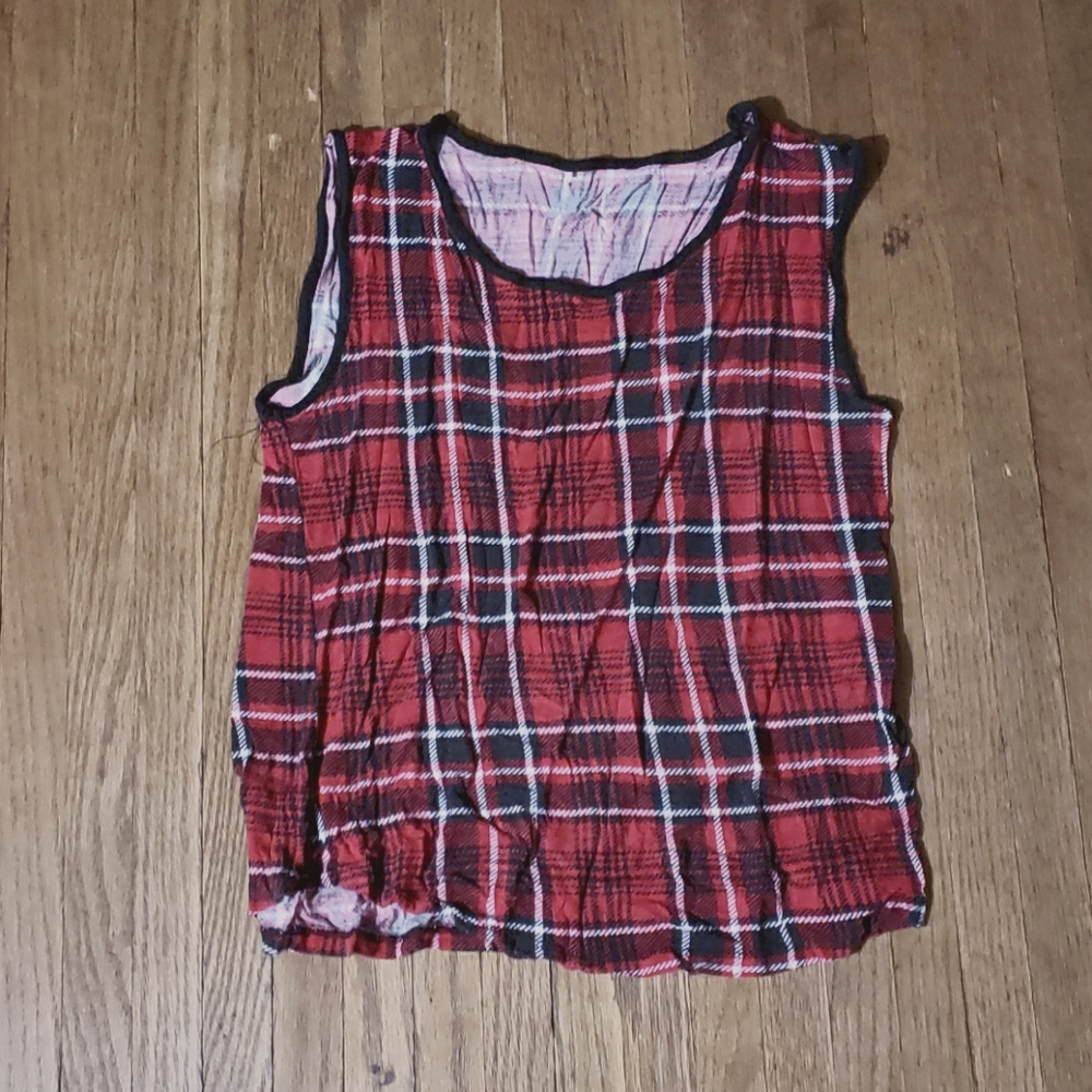 Vintage Plaid Tank Top